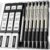 Metal Mechanical Pencil Set with Case, 6-Pack 0.7mm Medium Point