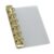 Metal Side Binder Clip Insert Board, Golden A 7