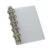 Metal Side Insert Binder Clip Refillable, Silver M5 2cm