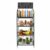 Metal Storage Bakers Rack with Wheels，55″ Tall 4-Tier Rolling Display Rack