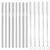 Metal Straws Reusable for YETI Cups, 304 Stainless Steel Drinking Straws, 6 mm Diameter, 21.5 cm Length, Set of 40 Straws, with 10 Cleaning Brushes
