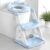 Meulife Potty Training Seat, Upgrade 2 in 1 Potty Training Toilet for Toddler, Toddler Toilet Seat for Boys Girls with Support Bar, Anti-Slip Pad and Step Stool (Blue)