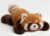 Mewaii Weighted Stuffed Animal Red Panda 5 lbs Microwavable Heated Plushie with Removable Fire-Retardant Fabric Inner Pouch