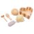 MEYZJRC 5 Pieces Bath Shower Set Loofah Sponge Mesh Face Massage Tool Foot Pumice Stone