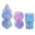 MEYZJRC 7Pcs Acrylic Polyhedral Party Playing Table Game, Star Gemstone