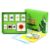 MEYZJRC Children Learning Classroom Kit with Resin Sample Blocks Display Box Inner Tray and Study Cards Neat Compartment Design and Guided Learning Suitable, Colorful Flowers
