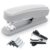 M&G Desktop Stapler with 25 Sheet Capacity, Two Binding Modes, Basic Stapler Set with 1000 Staples and Remover, Durable Staplers for Office School Home (Grey)