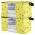 miaozhen 60L 2Pack Under Bed Shoe Storage Organizer with Reinforced Handles Yellow Honeycomb Bee Daisy clear window Organization And Storage Bedroom Closet