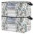 miaozhen 60L 2Pack Under Bed Shoe Storage Organizer with Reinforced Handles Boho Paisley Flower Turquoise Khaki clear window Organization And Storage Bedroom Closet