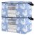 miaozhen 95L 2Pack Under Bed Shoe Storage Organizer with Reinforced Handles Swan Crown Blue Cute Cartoon clear window Organization And Storage Bedroom Closet