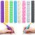 Mibbyland 8-Pack Sensory Fidget Pencil Grips for Kids & Adults with ADHD, Autism & Arthritis – Textured Quiet Fidget Toys for Focus, Anxiety Relief & Handwriting Support at Classroom, Home or Work