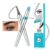 Microblading Eyebrow Pen – Eye Brow Pencils for Women with 4-Fork-Tip Create Natural Hair-Like Brows, Waterproof Eyebrow Pencil Long-Lasting (Black)