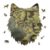 Middle Earth Map Puzzles for Adults, 175 Pieces, Wolf Shape