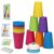 MIDOCCHIO Family Game Battle Stacking Cups, Table Game Color Sorting Cognitive Training Stacking Cups, Puzzle Competitive Parent-Child Interactive Toys Halloween (54 Cards, 12 Cups, 1 Bell)