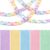 Mifoci 300 Pcs Ribbon Chain Strips Stapler Garland DIY Kit,Rainbow Stripe