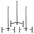 Mifoci 4 Pieces 12 Inch Iron Matte Black Tabletop Easel Metal Holder Detachable Display Stand for Paintings Posters Photo Frames Decorative Plates Books Collectibles