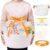 Mifoci White Woven Gift Basket Set with Greeting Card Glitter Star Tulle Ribbon 13 x 8.7 x 7.9 inch Empty Small Woven Storage Basket for Baby Shower Birthday Housewarming Home Gifts Storage Organizer