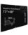 Mifuro Magnetic Glass Whiteboard，72″x48″ Wall Mounted Frameless Dry Erase Board for Office, Home & School Black