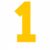 Mighty Line 1 Number Floor Marker, 10 ct, 4.5 x 10 in