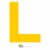 Mighty Line L Letter Floor Marker, 10 ct, 4.5 x 10 in
