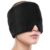 Migraine Relief Cap for Headache & Migraine Pain | Hot & Cold Therapy Cooling Gel Mask | Sinus, Stress, Tension Relief Head Wrap | Reusable Ice Pack Cap for Men & Women (Black)