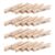 Mikikit 120pcs Mini Wooden Clothespins for Photos and Notes with Firm Grip, Khaki Small Craft Clips for Hanging on Laundry Lines or Walls, Scandinavian Minimal Style Organizer