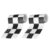 Mikikit 2 Rolls Checkered Peel and Stick Wall Sticker Border for Bathrooms and Kitchens, PVC Material, Easy Installation and Removable, Stylish Minimalist Design for Home and Office Wall