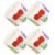 Mikikit Fruit Application Stickers Roll Self-Adhesive Waterproof 4roll Holographic Paper Decal, Coated Paper Material, Easy and Residue-Free Removal for Spring Bedroom Decor Garden