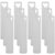 Mikinona 20pcs Blank Stamping Tag Pendant Keyring Pack in Stainless Steel