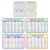 Mikinona 8pcs Math Flash Cards: Multiplication, Division, Addition and Subtraction Flashcards for Kids Kindergarten Homeschool Supplies
