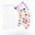 Mikovivi 36pcs Large Letter & Number Beads, Acrylic Chunky Bubble Beads