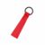 Milageto 48 Pieces Team Name Tag Cheer Pom Identifier Labels with Writable Surface and Stretch Loop Polyester Markers Suitable for Training Travel, Red