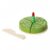 Milageto Children Simulation Cake Wooden Birthday Cake Toy Pretend Food Set Sliceable Dessert Playset Cutting Play Pieces Role Play Sharing Smooth Round Slices , Matcha