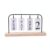 Milageto Desk Calendar Display Flip Calendar Card Holder Metal Frame Paper Cards Tabletop Decor Open Frame Minimal Base Suitable for office home apartment gallery counter, Black, Flip Calendar
