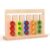 Milageto Double-Sided Matching Game Board, Large Five-Color Track Game Double-Sided/Colors + Fruits/20 Double-Sided Cards