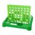 Milageto Four in a Row Game Classic Family Board Game Strategy Educational Toy Foldable PP Discs Suitable for Camping Birthday Coffee Table, Green