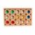 Milageto Gem Blocks with Tray Stacking Gem Cubes Rainbow Toy for Classroom, 15PCS Round Gem