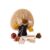 Milageto Wooden Threading Toy Smooth Surface Early Learning Plaything Fine Motor Skills Tree Bead Threading Toy