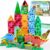 Milarji Travel Magnetic Tiles for Toddler Boys Kid, 36PC Mini Dinosaur Sets Airplane Restaurant Road Trip Activities Car Toys for Age 3 4 5 6 7 8 Year STEM Magnet Blocks Easter Basket Stuffers Gifts