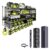 MILENTII Large Power Tool Organizer Wall Mount with Charging Station, 6-Shelf Heavy Duty Metal Tool Storage Rack & 57 in 1 Precision Electric Screwdriver Set with 50 Magnetic Bits