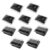Milisten 10 Sets Propagation Trays Starter Kit with 6-Hole Black and White Seedling Sprouter Trays for Indoor Gardening and Plant Germination