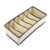 Mimdixy Foldable Storage Box,Portable Foldable Underwear Drawer Organizer,Many Girds Closet Divider Case Container for Underwear, Socks, Bras, Scarves, Ties,Bedroom Closet Organization (6 grid)