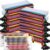 Mimorou 100 Pack Pencil Pouch Bulk Mesh Zipper Pencil Cases 9.5” x 4.5” Small Clear Holder Storage Case Multipurpose Cosmetics Toiletry Bags for Office File(Fresh Color)