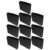 MINAOLULUS 10pcs Black A4 Manila File Folders with Wide Bottom and 51mm Expandable Design, Tear Resistant Portable Paper Organizer for School Homework and Project Files