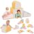 MIND&ACTION Large 4-Piece Climbing Toys for 1 Year Old, Foam Baby Climbing Blocks for Toddlers, Soft Play Set Toddler Climbing Toys Indoor, Climb Crawl Activity Play Set, Birthday