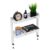 Mind Reader 2-Tier Desk Organizer with Clamp, Accessory Shelf for Office or Gaming, Office, Metal, White