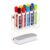 Mind Reader Magnetic Dry Erase Marker Holder, Acrylic Whiteboard Organizer with Eraser Shelf, Holds 10 Markers, Clear