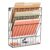 Mind Reader Metal Wire Desktop Organizer, Vertical File Holder, Hooks and Storage Tray, Wall Mount or Desktop, Metal, Black