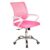Mind Reader Office Chair with Wheels, Pink