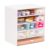 Mind Reader Stackable Craft Organizer with Drawers, Modular Storage Tower, Interlocking Design for Art Supplies, Office Supplies, Sewing, Beads, Plastic, Set of 5, White